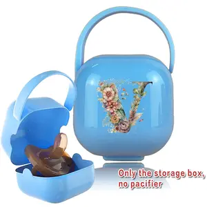 PVC Soother Storage Case with Closure, Attachable Design for Diaper Bags/strollers, BPA-Free Travel Pacifier Organizer for Baby Essentials