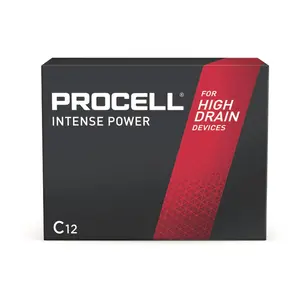 Procell 3009806 1.5V Alkaline C Battery - PX1400 - Pack of 12