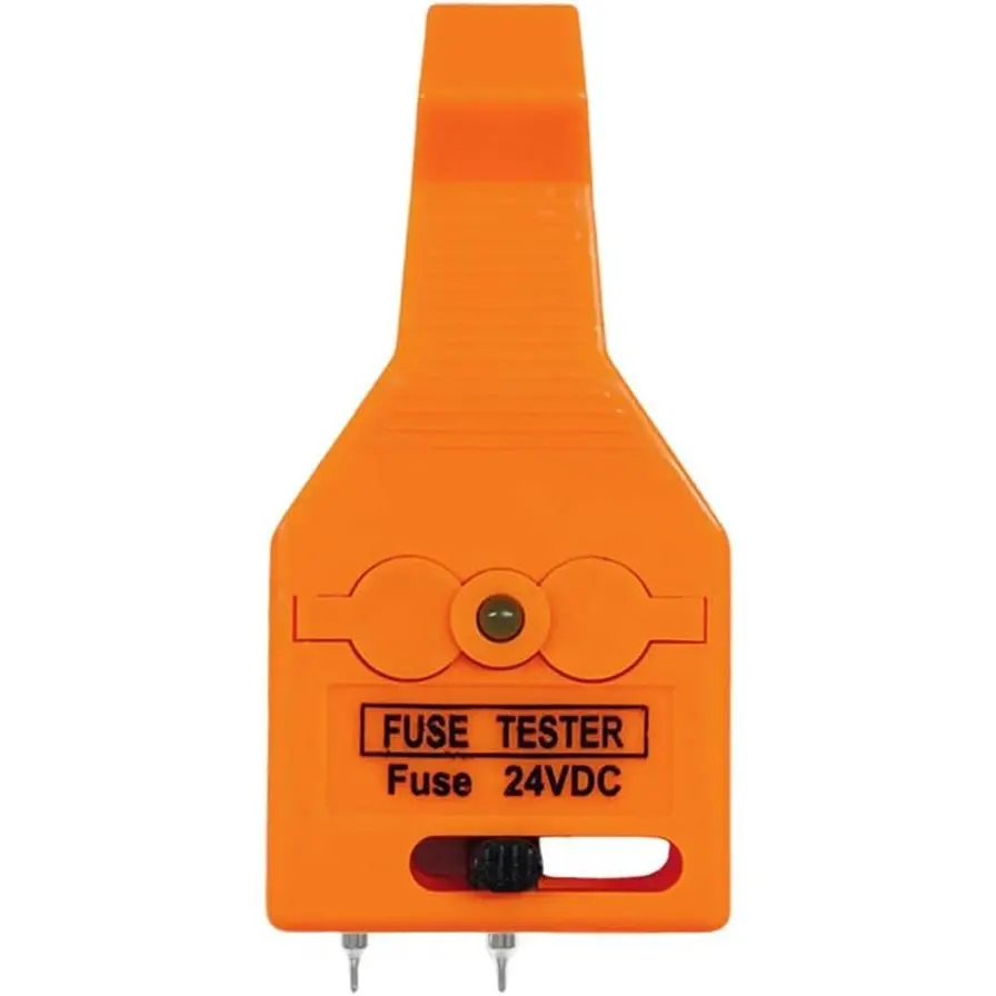 24V ATO/ATC and Glass Tube Fuse Tester Puller, Automotive Diagnostic Tool with LED Light, Multifunctional Extractor for Mini-Standard Fuses