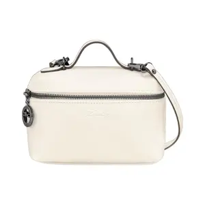 Longchamp Le Pliage Xtra 16 Logo-Embossed Leather Box Bag for Women in Beige