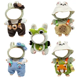 17cm Doll Outfits (Clothes Only) Cute Bunny hat fruit style clothes for decorating rag dolls, a variety of fruit and animal style doll clothes only clothes