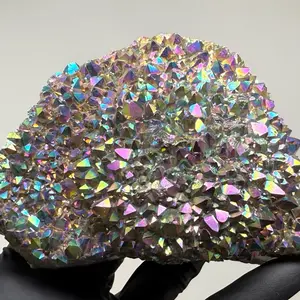 5.0” inch Titanium Aura Amethyst Cluster Specimen