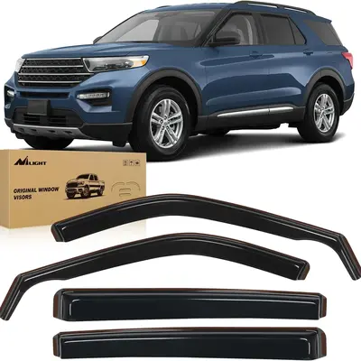 thumbnail image 2 of Smoke Tape-On Window Visors – Fit 1991-2001 Ford Explorer – In-Channel Rain Guard 2 of 3