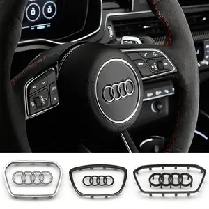 Audience Car Steering Wheel Emblem Badge, Fits Audi Models Including Tt, Q5, S8, Rs7, Perfect Replacement Accessory