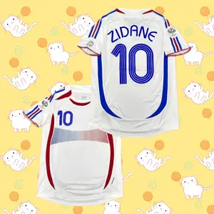 France National Team 2006 Away World Cup Retro Jersey – Zidane #10