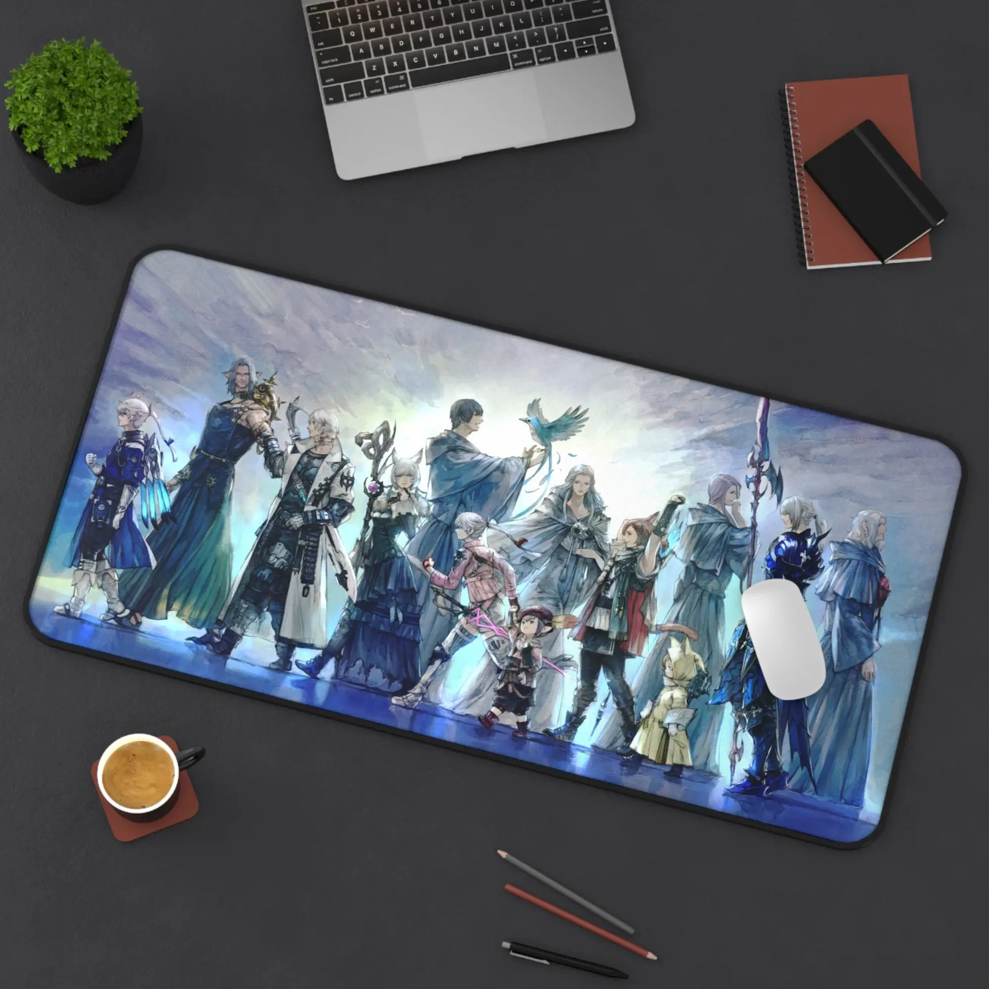 Final Fantasy XIV Endwalker Mousepad - FFXIV Endwalker Desk Mat - Anime Mousepad - Gift For Gamer - Mothers Day Gift