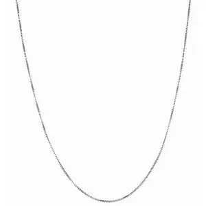 Royal Chain Sterling Silver Polished Box Chain Necklace - 18"