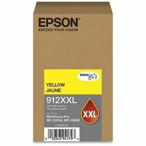 Epson DURABrite Pro 912XXL Yellow Ink Cartridge - Extra High Capacity for Epson WorkForce Pro WF-C8690 & WF-C8190