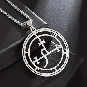 Lilith Stainless Steel Pendant Necklace - Amulet for Men and Women
