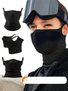 Ear Protector, Neck Cover, Face Mask, Ski Balaclava, Outdoor Sports, Hiking, Skiing, Biking, Four-Season Headscarf, Windproof, Lightweight, Breathable, Wrap Neck