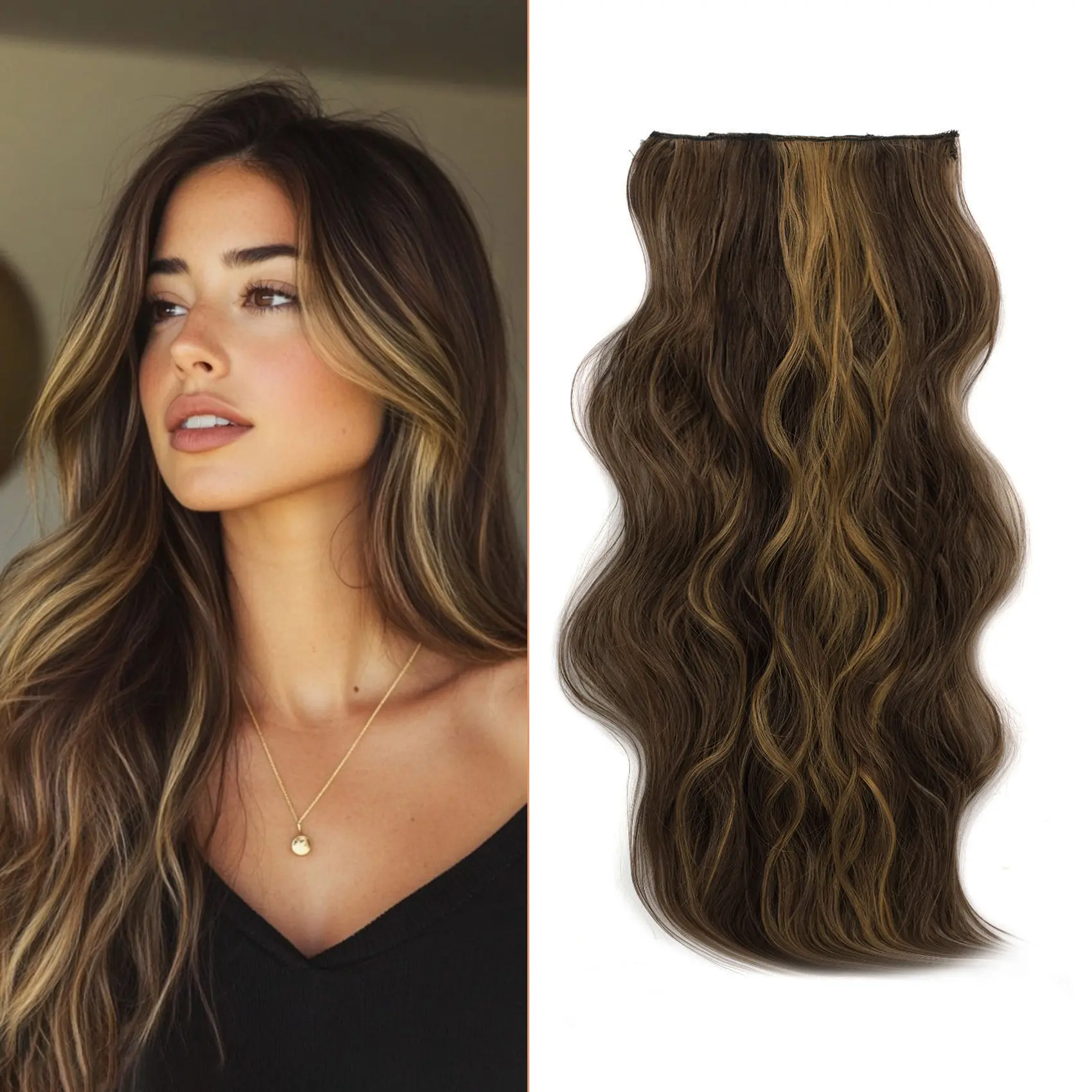 Chestnut Brown With Highlights