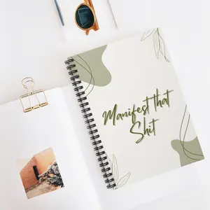 Manifest Your Dreams Notebook - Ruled Line Journal