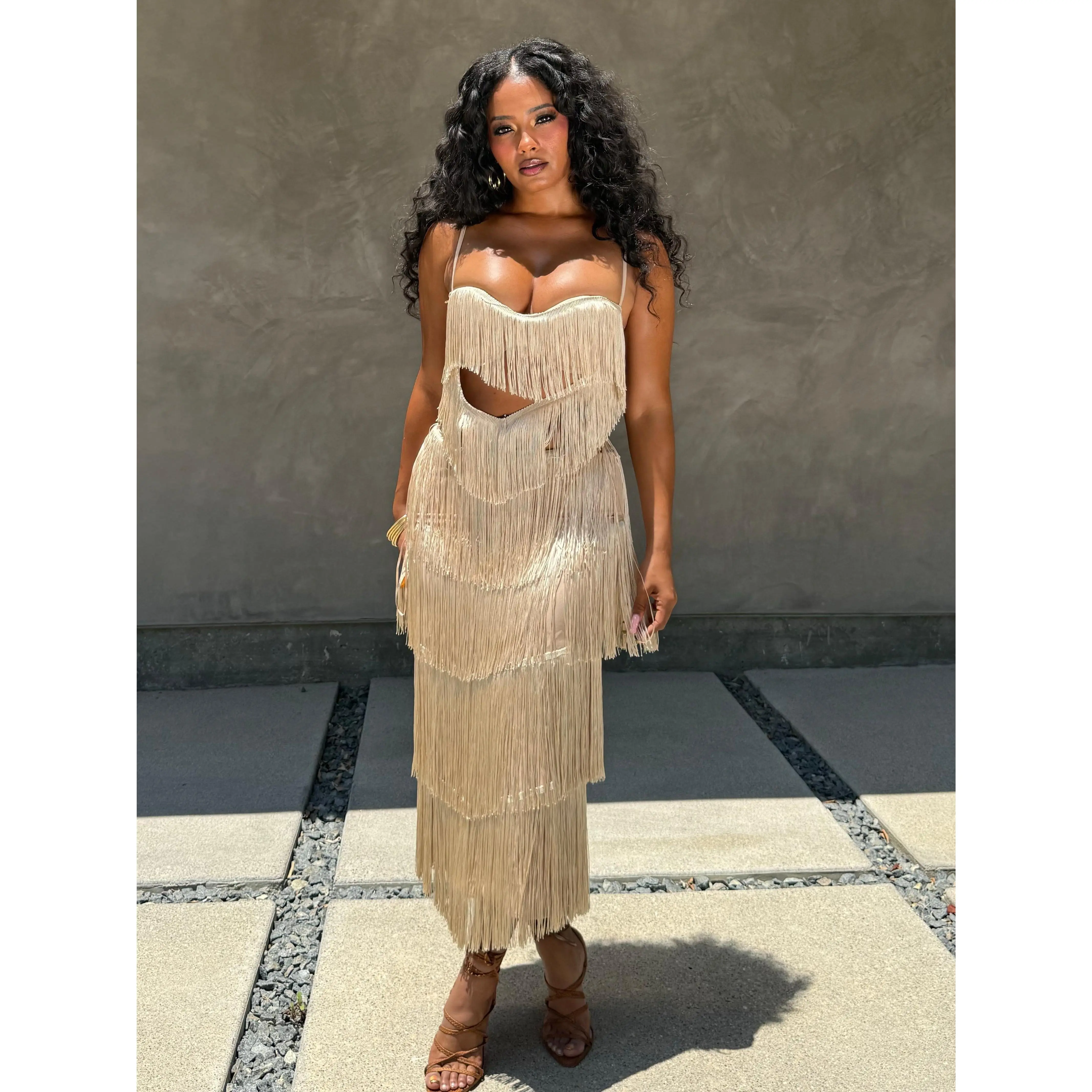 Islander Fringe Dress