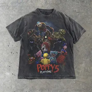 Poppy Playtime Chapter 5 Horror Game Character Sublimation Tee, Scary Doll TShirt, Creepy Aesthetic Clip Art