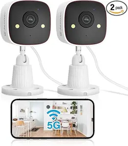 Jennov Outdoor/Indoor Security Cameras 5Ghz/2.4Ghz WiFi, 2K HD Color Night Vision/AI Human Motion Detection /2-Way Audio/IP66 Waterproof Pet Dog Cat Baby Monitor Camera for Home Security