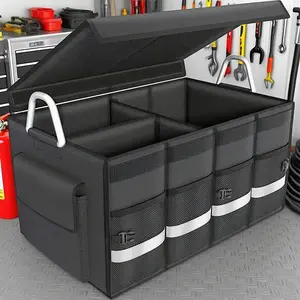 Oxford Car Trunk Storage Box Tool Kit, Multi-Layer Foldable Easy Install, Durable Fits All Models, Automotive Accessories