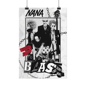 Japanese Girl Manga N-nana Vintage Poster Print Canvas Art Pictures for Living Room and Bedroom Wall Modern Decor Frameless