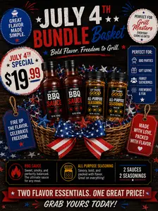 Er'Thang GOOD JULY 4TH BUNDLE - Perfect for every meat - Tangy - Savory Flavor Spice Seasoning Seasoning Variety Pack