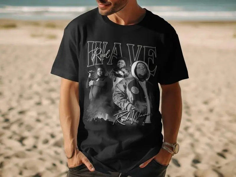 Rod Wave T-Shirt, Cool Music Lyrics Shirt, Stylish Graphic Tee, Unique Artist Merchandise, Hip Hop Fan Apparel 66