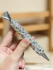 Luxury Diamond Ballpoint Pen, Enhance Homework and Reports, Writing Is a Visual Enjoyment, High-End Stationery, Perfect for Professionals, Asymmetrical Shape