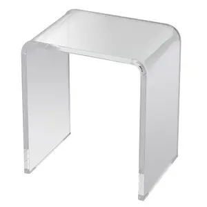 VEVOR Acrylic End Table,  C-Shaped Lucite Side Table, Clear Acrylic Side Table for Drink, Food, Snack used in Living Room, Bedroom, and Study