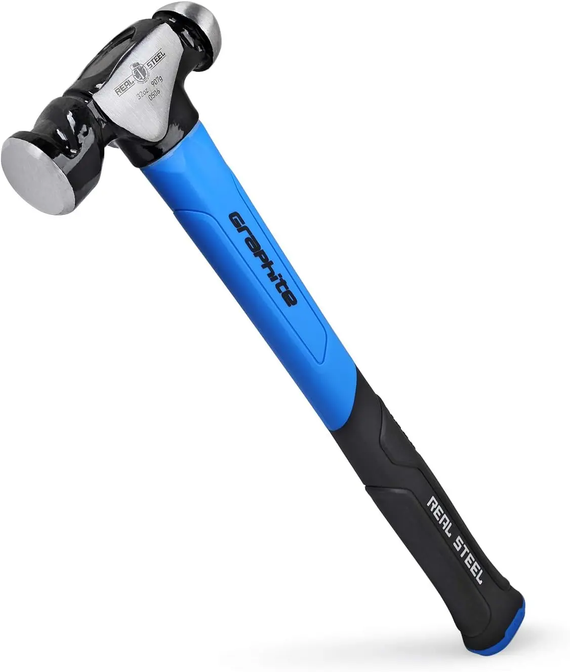 Ball Peen Hammer 32 Oz, Metalworking Tool Forged Steel Head Ball Pein Hammer Jacketed Graphite 0506