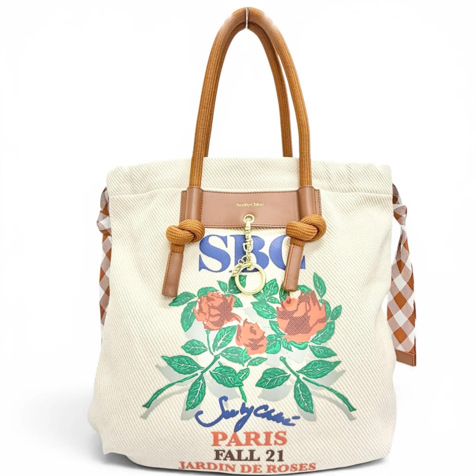 Pre-owned Chloé Canvas Tote Bags See By Chloe Beth Tote Bag