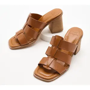 Marc Fisher LTD Leather Heeled Mules - Louisa Marc Fisher LTD Leather Heeled Mules - Louisa