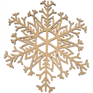 Lawn and Pets Christmas Wood Snow Flakes Design 64
