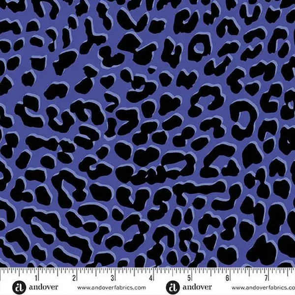 Iconic Fabric in Royal Beastmode by Libs Elliott with Andover Fabrics