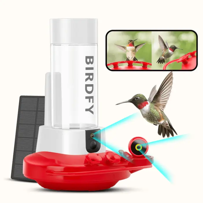 Hum Feeder Duo with Solar Panel