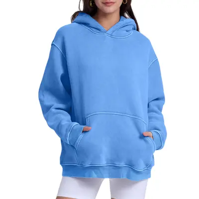 トップス Scuffers Raw Blue Hoodie Raw Blue Hoodie - Oversized Hoodie | Scuffers