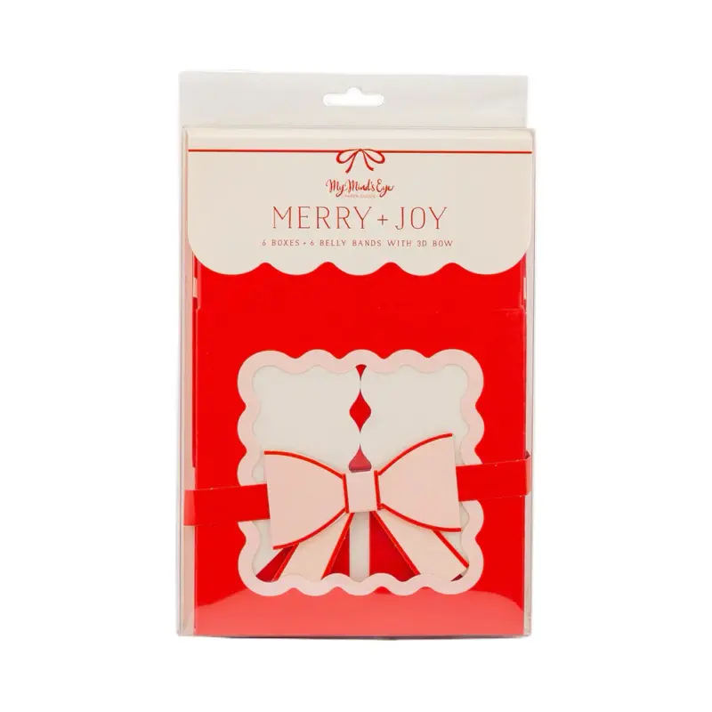 My Minds Eye! Christmas! 6 Food Cookies Gift Boxes! Brand New!
