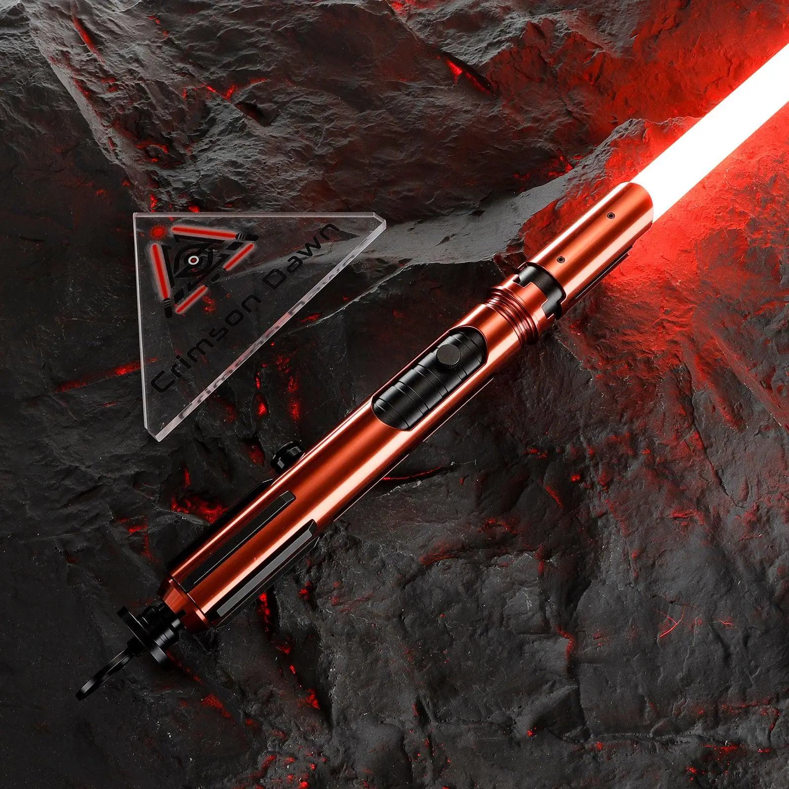 Crimson Dawn Covenant Lightsaber - Custom Aluminum Hilt Dueling Saber with Polycarbonate Blade, Screen Look Design (Toys & Hobbies, Electric Toy Accessories)