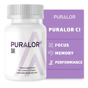 Puralor CI, Brain Supplement for Memory and Focus with Folate, NADH, Vitamin B2, B6 and B12 for Teens and Adults, 60 Tablets