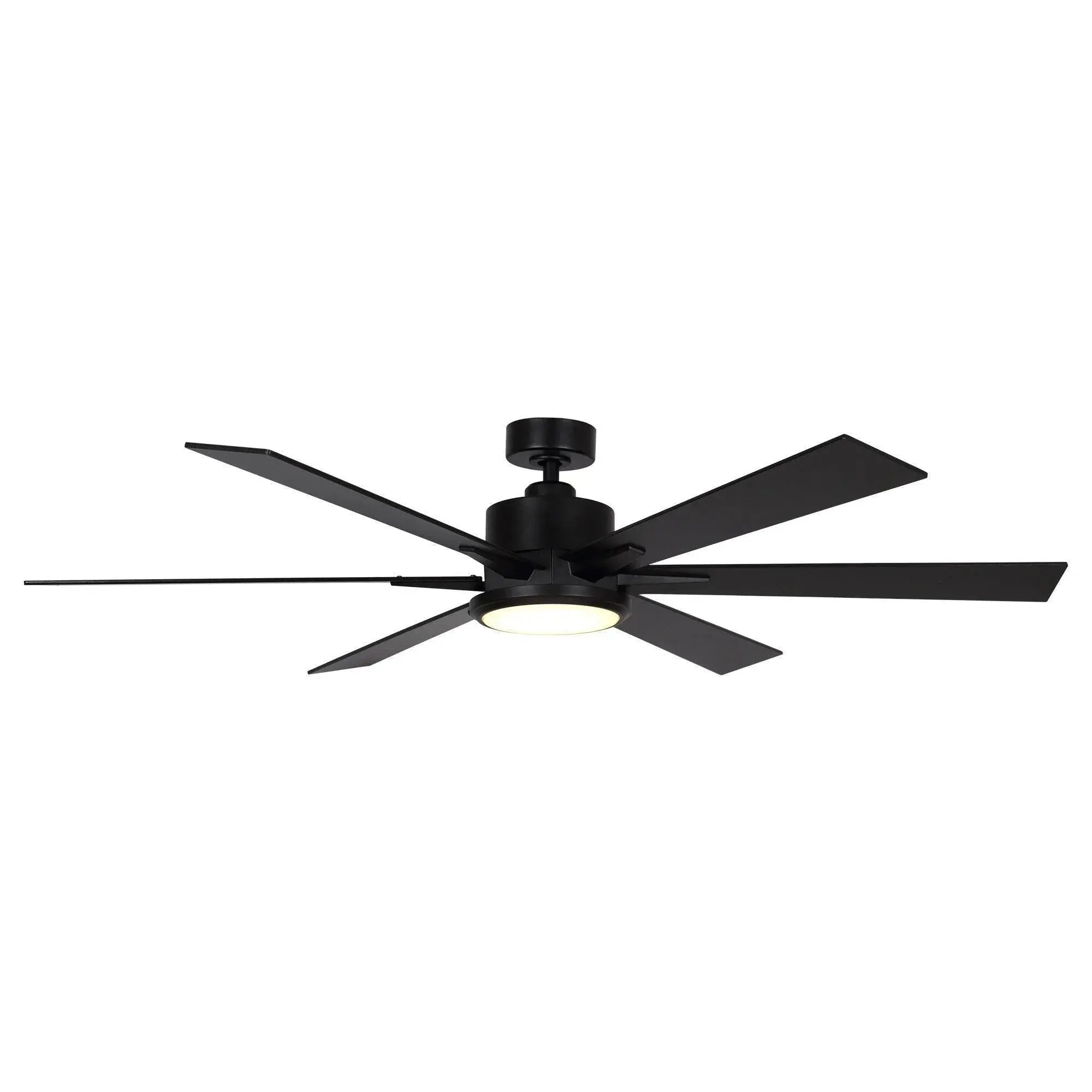 Vaczon 65" Amold Industrial Ceiling Fan, Downrod Mount with LED Light & Remote Control