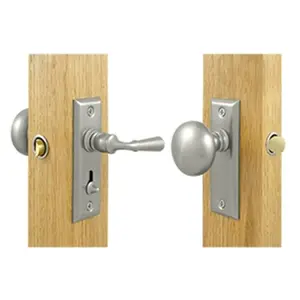 Deltana SDLS480U15 Rectangular Storm Door Latch Tubular Lock- Satin Nickel - Solid