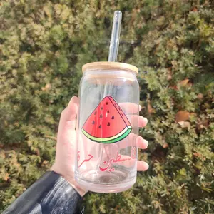 Palestine Watermelon iced drink cup Bottle Drinkware