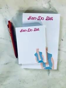 Ken-Do List Notepad, A5, 50 Page To Do List Office Humor Stationary notepad  planners to-do list Personal Organizer Book