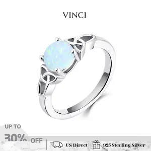 925 Sterling Silver Celtic Knot Moonstone Ring, Artificial Moonstone Silver Ring, Elegant Fine Jewelry Gift for Women Birthday Anniversary Symbolic Meaning
