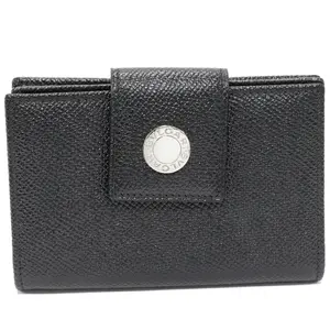 Pre-owned Bvlgari Calfskin Small Leather Goods Bulgari Bulgari Classico Leather Card Case