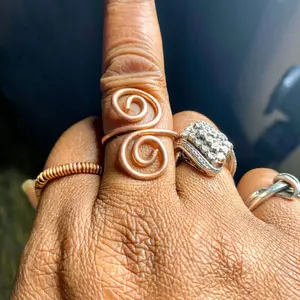 FEMININE ENERGY COPPER RING HANDMADE BY CHIEF KANDAKE