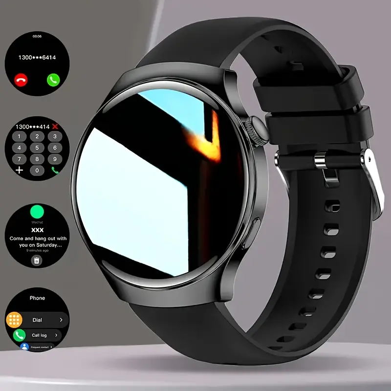 New Men's Wearable Smartwatch - 1.46-inch HD Screen, Outdoor Multi Sport Mode, AI Voice Assistant, NFC,Calling, Fitness Track, Stylish Sporty Design, High-Quality Durable Materials