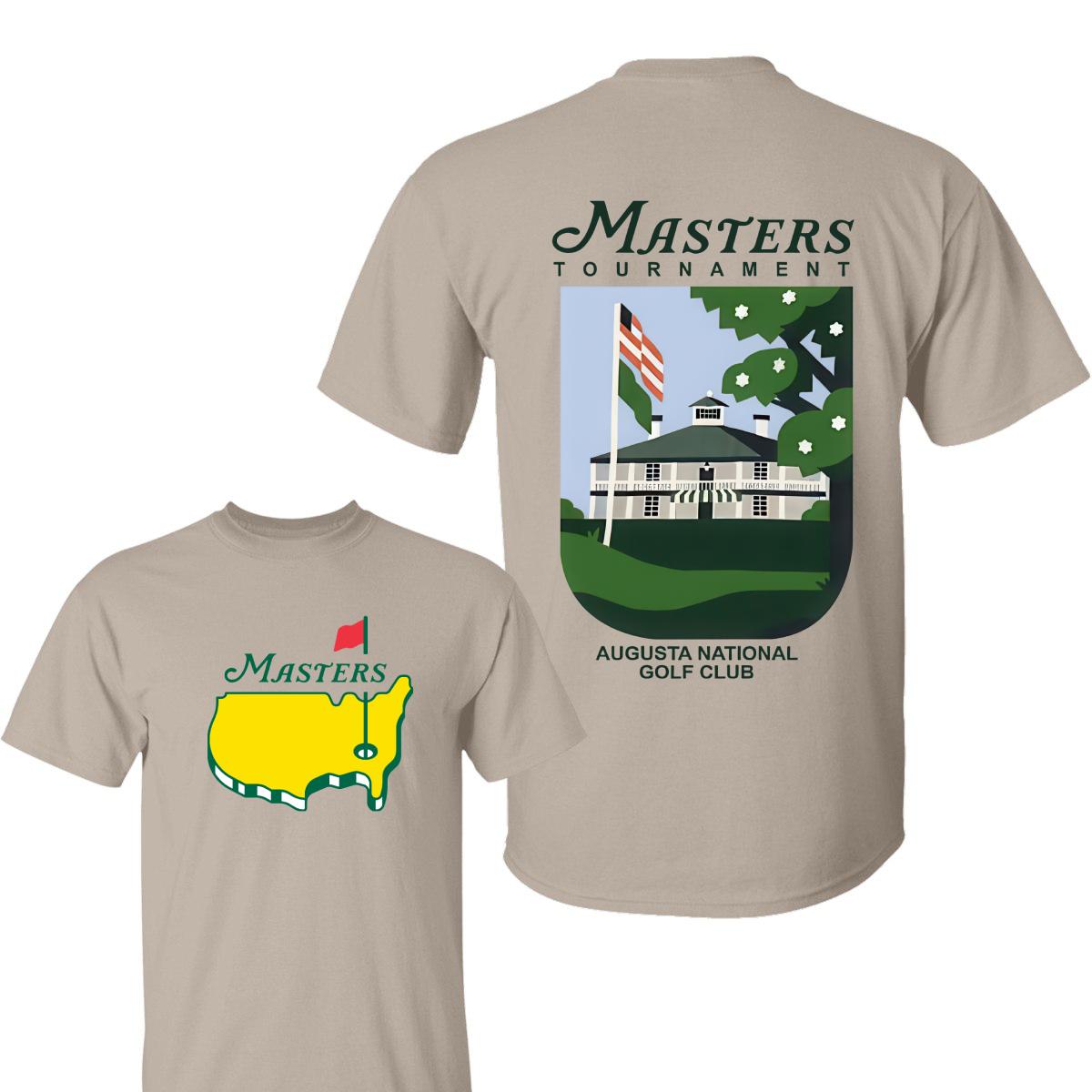 Masters Augusta National Golf Club 2 Sided Shirt, Tournament Shirts, Masters Golf Tee, Graphic Tee Gifts for Men, For Women