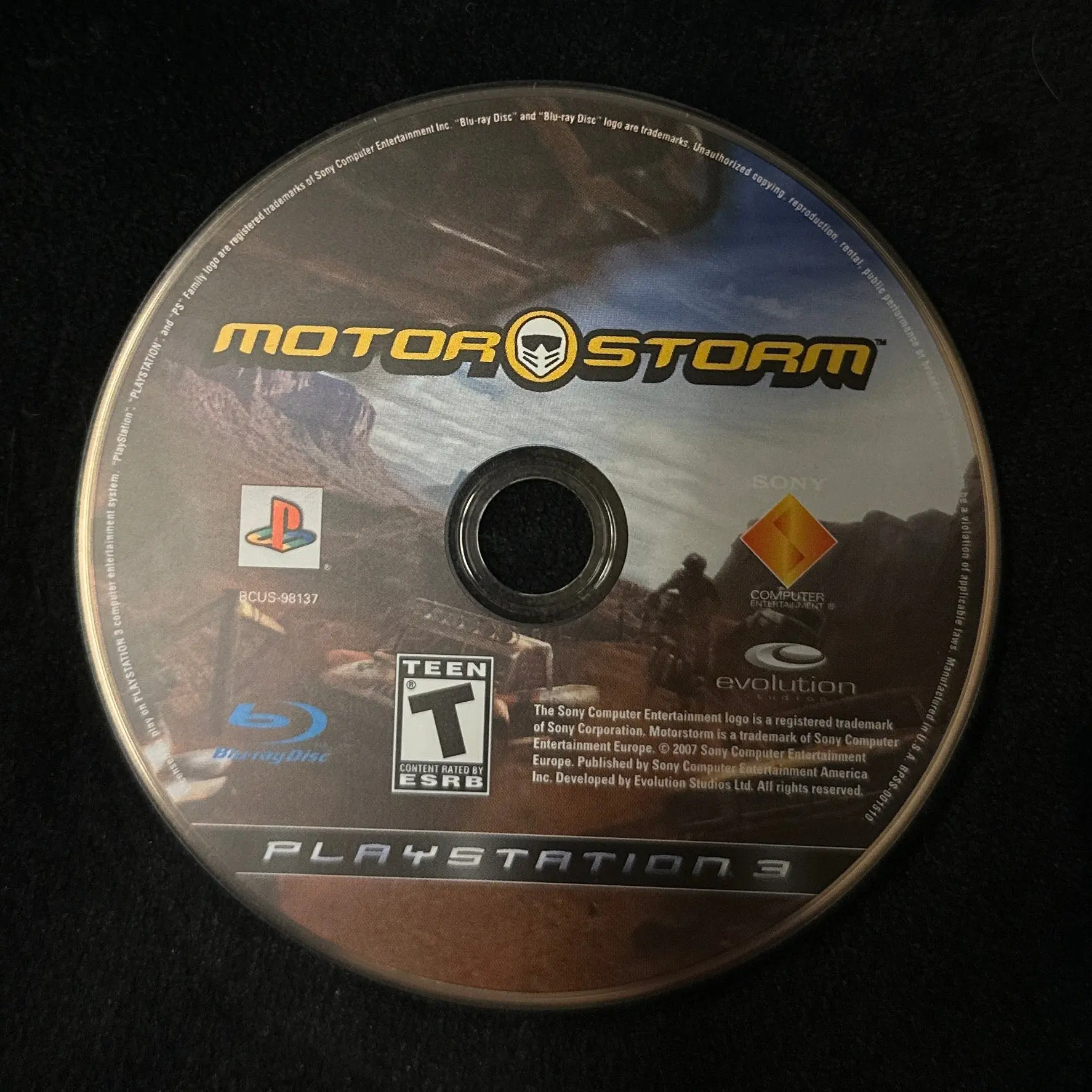 Motor Storm for PS3 (loose disc)