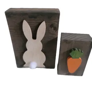 Block set of Bunny and carrot