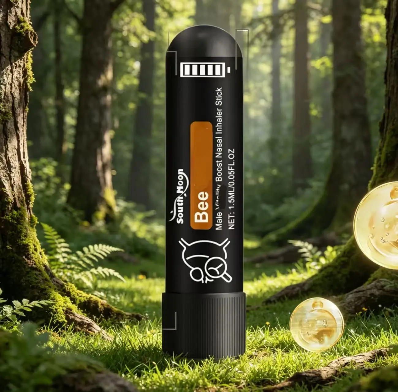 Men's Portable Nasal Inhaler Stick - Wake-Up Refresher for Inhaler Nasal Cleaning and On-The-Go Needs, Portable Nasal Cleaning