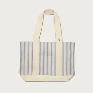 Striped Tote Bag, Christian Canvas Tote Bags for Women and Men, Shoulder Bag Shopping Bag Christian Gift