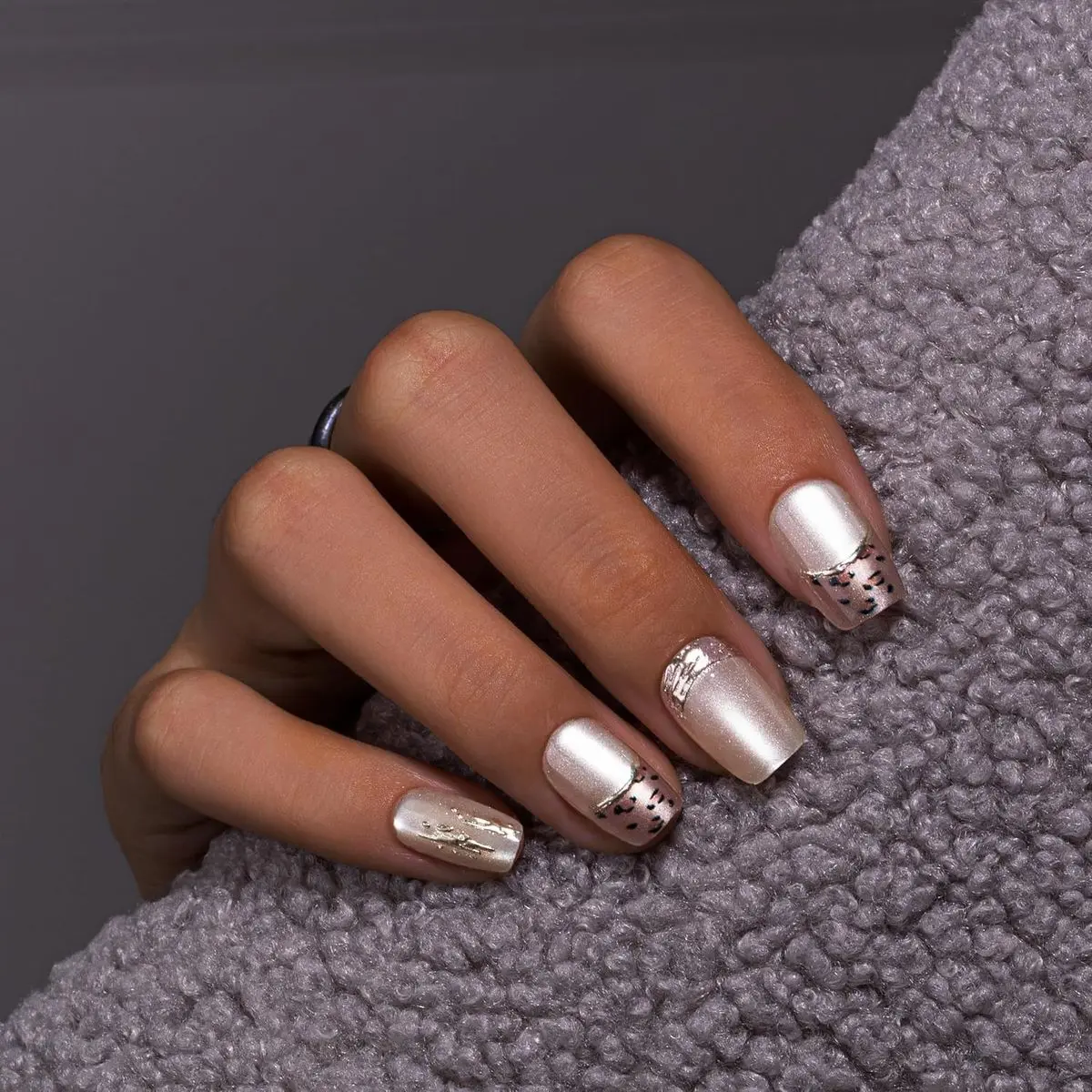 square french brown leopard