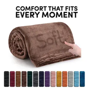 Premium Ultra-Soft 310 GSM Fleece Blanket – Warm & Lightweight for Cozy Nights – Available in King, Queen, Twin & Throw Sizes